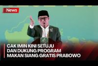Cak Imin Kini Setuju dan Dukung Program Makan Siang Gratis Prabowo