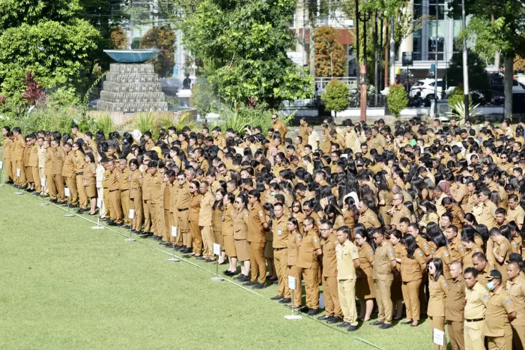 Apel perdana Pemprov Sulawesi Utara, Senin (30/3/2026). Dok. Pemprov Sulut