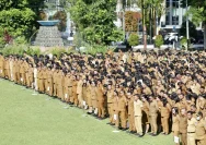Apel perdana Pemprov Sulawesi Utara, Senin (30/3/2026). Dok. Pemprov Sulut