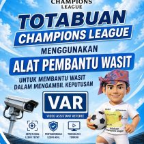 Poster resmi pengumuman penggunaan teknologi VAR pada turnamen bergengsi Totabuan Champions League (TCL) Cup 2026 di Kotamobagu.