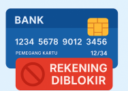 Ilustrasi Rekening Bank Blokir