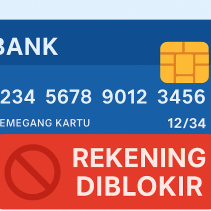 Ilustrasi Rekening Bank Blokir