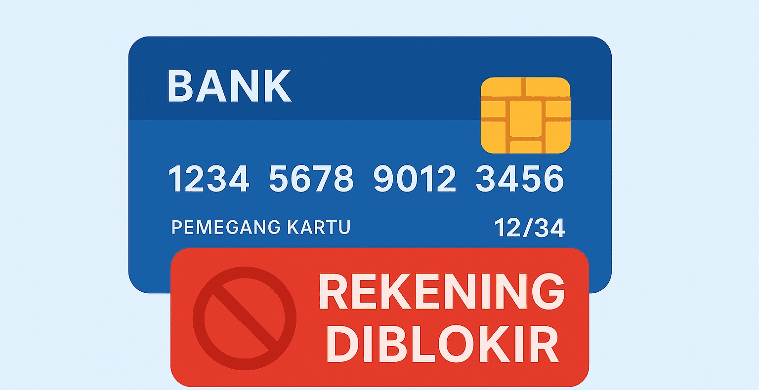 Ilustrasi Rekening Bank Blokir